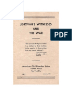 Jehovah's Witnesses and The War, 1943