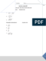 Precal 1 Quiz 1