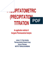 04. Precipitatometric Titration