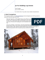 Tips For Building Log Homes