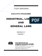 Industrial, Labour and General Laws (Module II Paper 7)