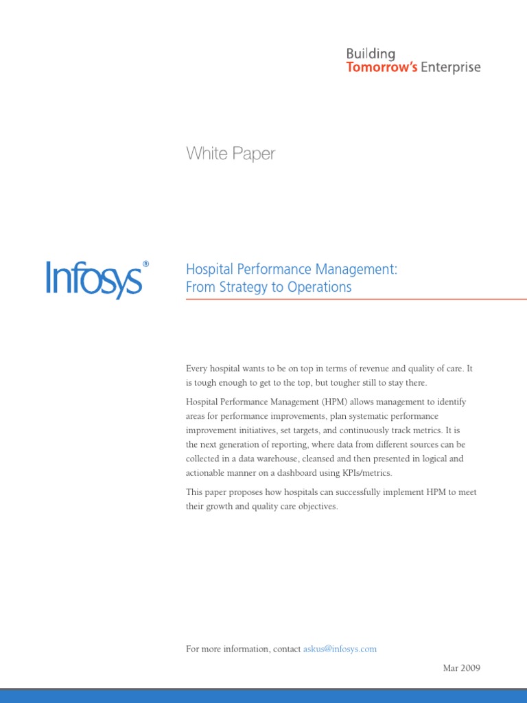Hospital Performance Management Strategies | PDF | Performance ...