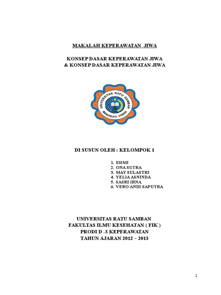Makalah Keperawatan Jiwa