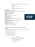 Conjunciones en español (Conjunções em espanhol