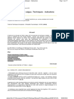 Chirurgie de l'Hallux Valgus. Techniques - Indications