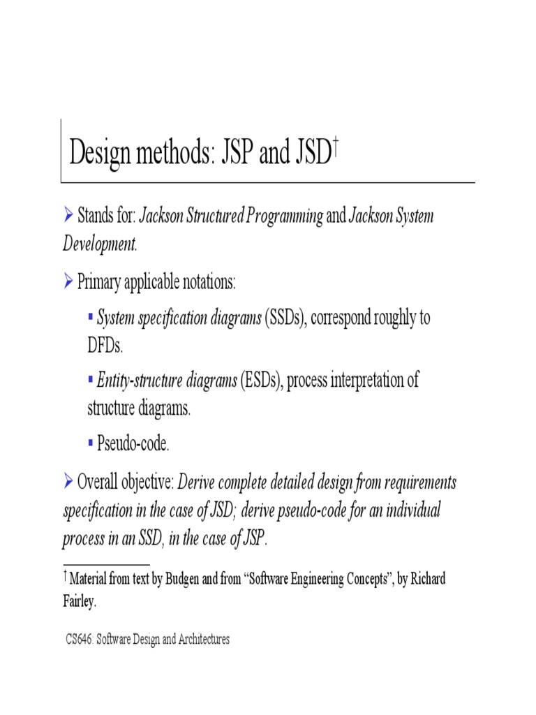 Jackson Structured Programming and Jackson System Design | Solid State ...