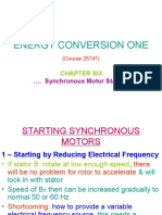 Energy Conversion One: . Synchronous Motor Starting