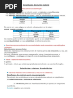 Resumos para teste de física e química 7º ano 