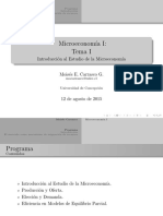 I. Introducción Al Estudio de La Microeconomía