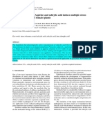 2000-Acetyl Salicylic and Salicylic Acid Induce Multiple Stress Tolerance in Bean and Tomato Plants