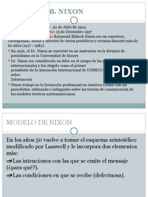 Modelo de Nixon | PDF