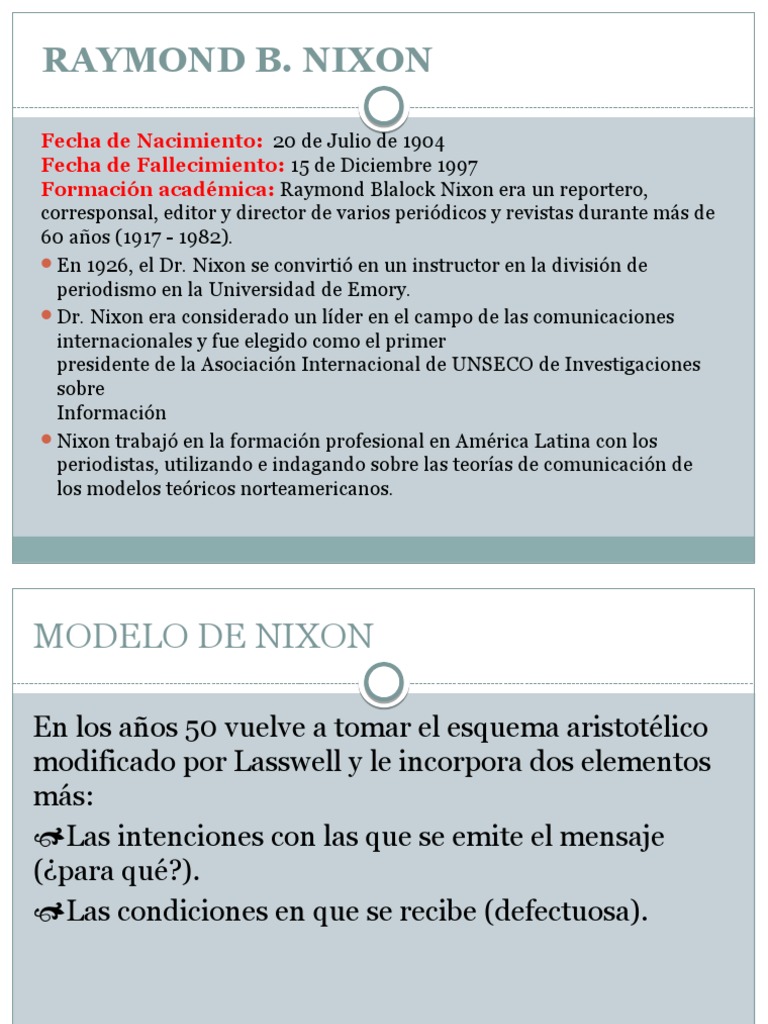Modelo de Nixon | PDF