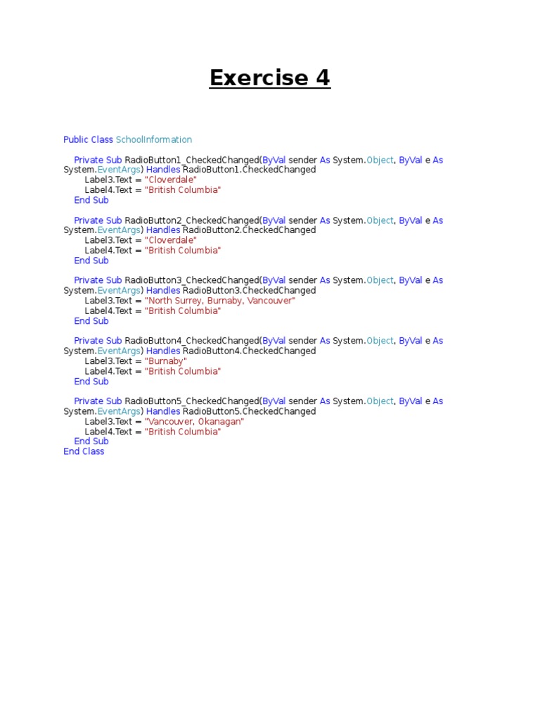 School Information Radio Button Logic | PDF | Computers