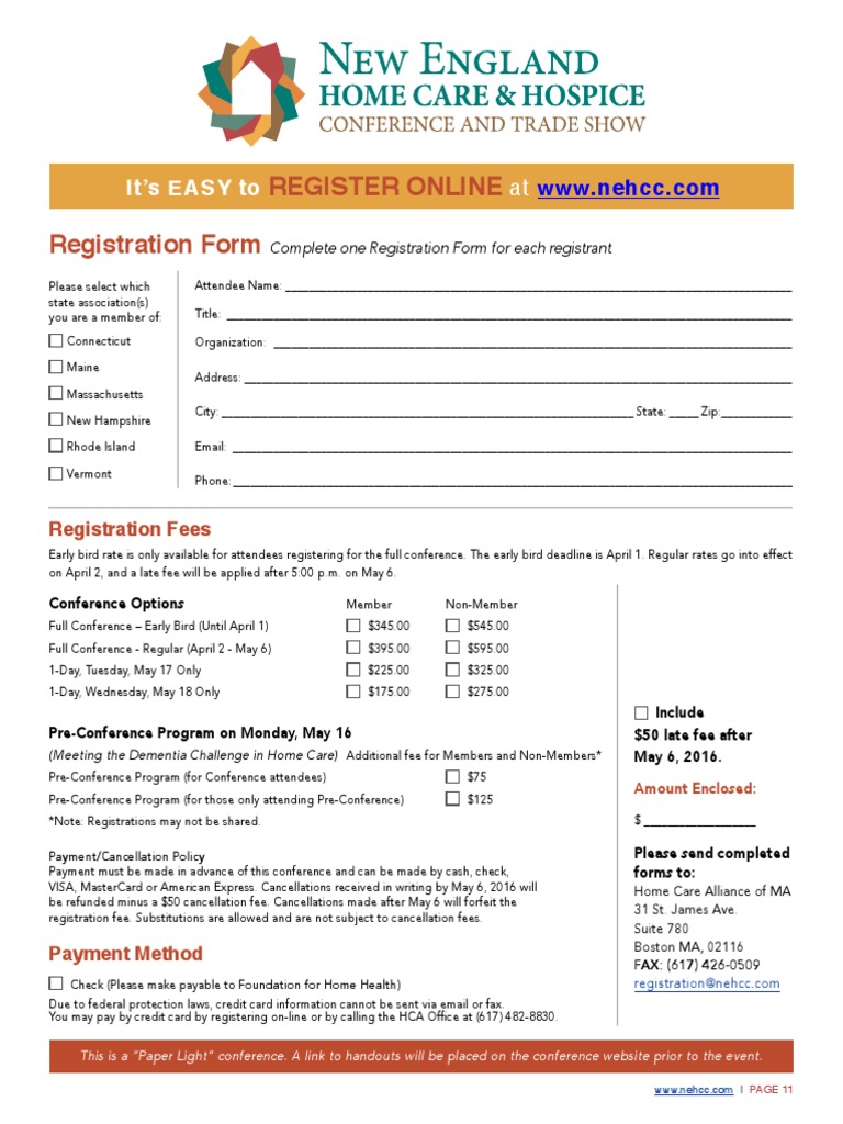 New England Home Care Hospice Conference And Trade Show