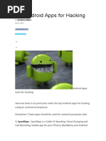 Top Android Apps For Hacking