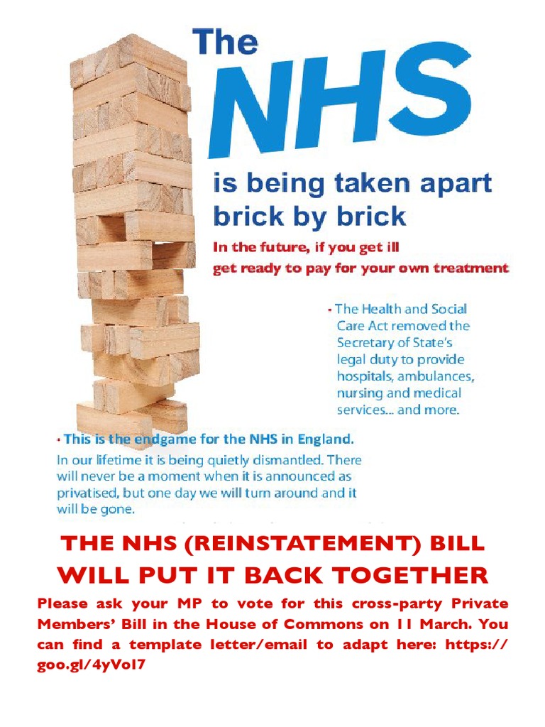 NHS Bill Leaflet Calderdale PDF