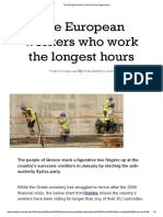 Greeks Work The Longest Hours in Europe - Independent