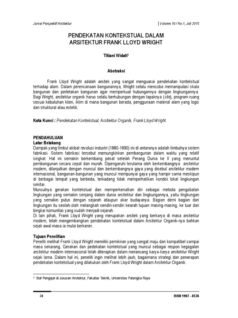 Contoh Jurnal Arsitektur Pdf