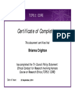 tcps2 Core Certificate