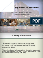 The Healing Power of Presence: Malcolm L. Marler, D.Min., BCC Director, Pastoral Care