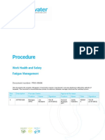 WHS Procedure Fatigue Management