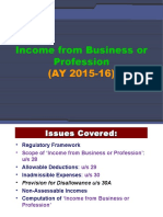 Income From Business or Profession