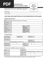 Part One: Applicant Details (To Be Completed by Applicant)