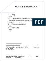 Criterios de Evaluacion