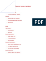 Types of Research Methods in Other Words