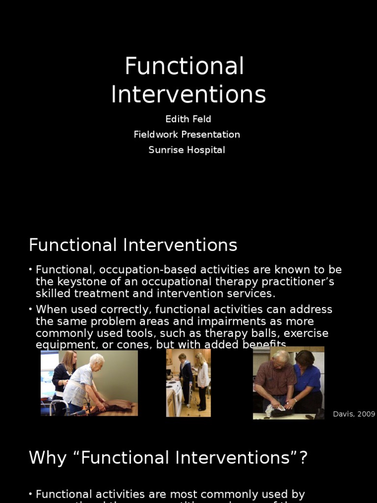 occupation based interventions Occupational Therapy Balance (Ability)