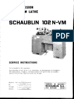 Schaublin 102N-VM Manual