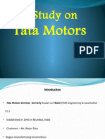 A Study On: Tata Motors