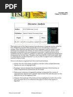 Discourse Analysis: December 2007 2007 Volume 11, Number 3 3