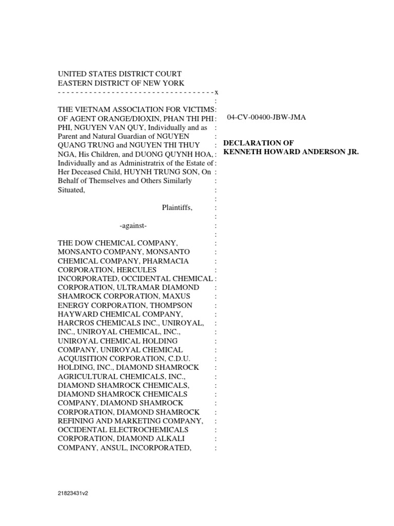 Declaration For Defendants | PDF | Treaty | Geneva Conventions