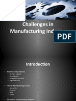 Challenges in Manufacturing Industry