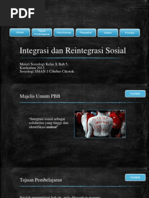 Integrasi Dan Reintegrasi Sosial