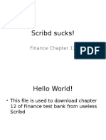 Finance Chapter 12