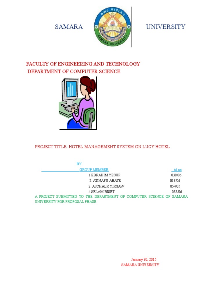 Hotel Management System Proposal | PDF | Use Case | User (Computing)