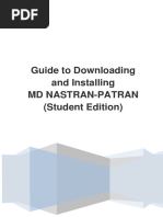 Guide To Downloading and Installing MD Nastran-Patran (Student Edition)