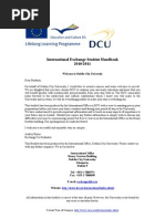 Download International Exchange Handbook DCU by Dublin City University International SN30189624 doc pdf