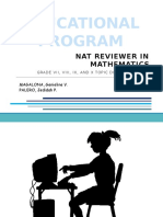 Educational Program: Nat Reviewer in Mathematics