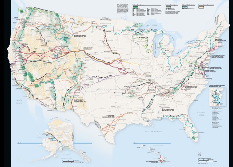 National Trails Map | PDF | Oklahoma | Montana