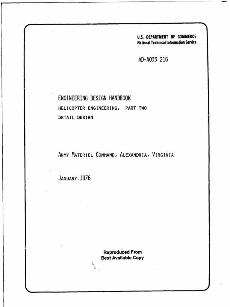 Engineering Design Handbook Helicopter V2 Helicopter Rotor Electromagnetic Interference