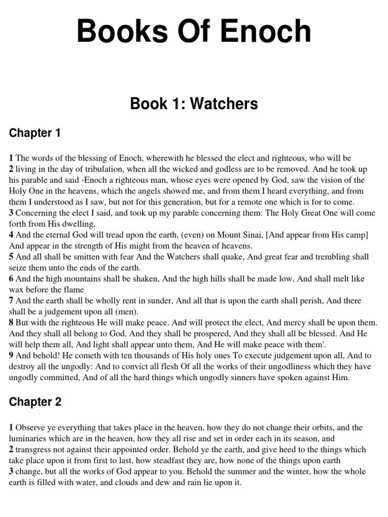 The Books of Enoch PDF Book Of Enoch Gabriel