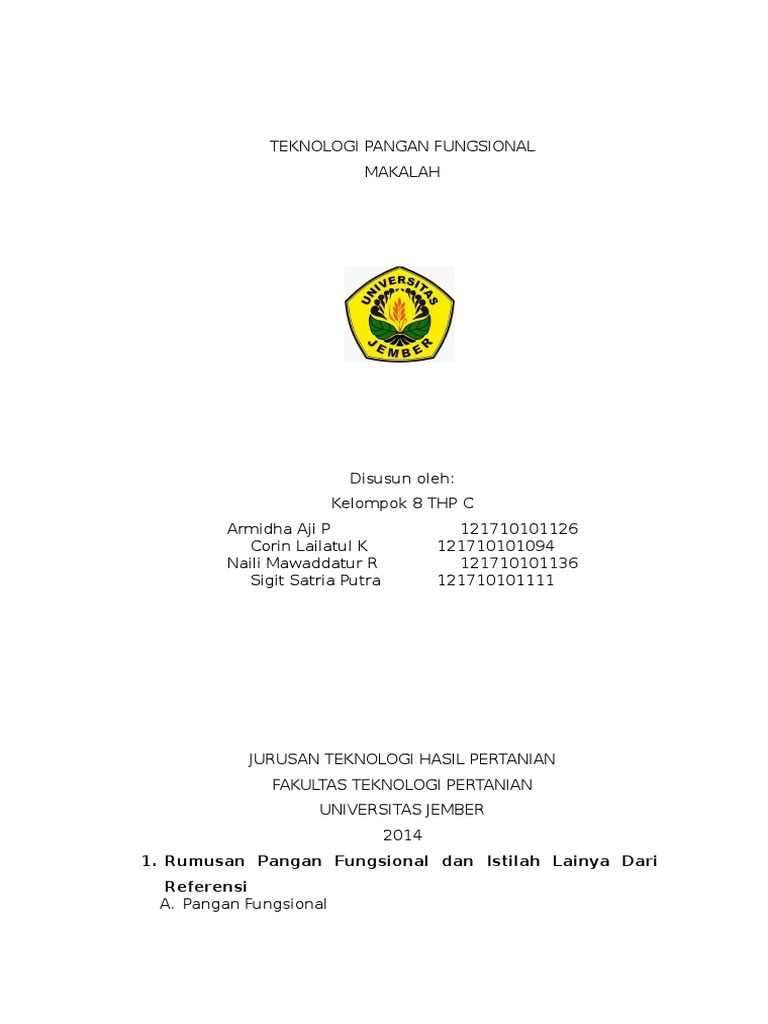 pangan  fungsional   pangan  fungsional