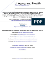 Theory-Guided Selection of Discrimination Measures For Racial/ Ethnic Health Disparities Research Among Older Adults