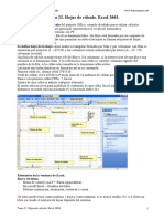 Tema 22. Hojas de Calculo. Excel 2003