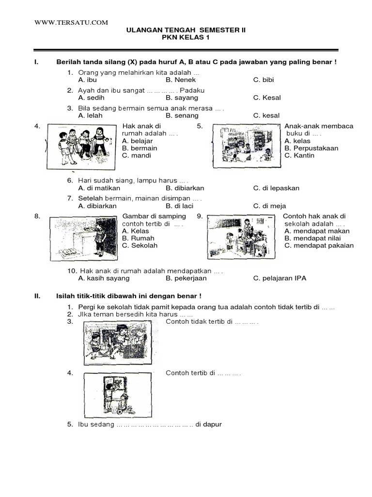 Lembar Soal Uts Pkn Kelas 9 Smp 2019