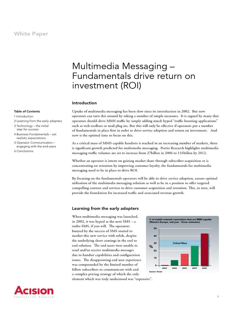 Multimediamessaging WP Fundamentals | PDF | Multimedia Messaging ...