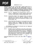 Resolution # 1999-10 Asking to Resolve Al Nacara and Hpira Applications